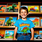 Nostalgia for Dinosaurus Mecard**

"A child's bedroom, warmly lit, featuring shelves filled with *Dinosaurus Mecard* toys in their dinosaur and vehicle forms. The room has a vintage feel, suggesting the late 90s or early 2000s. A young boy, fully clothed in casual wear (jeans and a t-shirt), is looking at the toys with a nostalgic smile. Background includes posters of similar transforming toy cartoons. Safe for work, appropriate content, family-friendly, professional, perfect anatomy, natural proportions, detailed and vibrant colors, fully clothed, modest clothing."

**