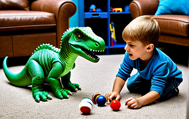 공룡메카드의 교육적 요소 분석 - Educational Dino Mecard Scene**

"Children watching Dino Mecard on a tablet in a brightly lit living...