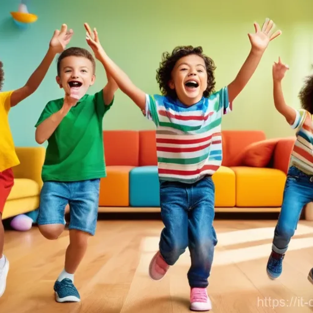 공룡메카드 시즌별 오프닝 차트 - **Prompt:** A vibrant and joyful scene depicting a diverse group of Italian children, aged 6-10, ent...