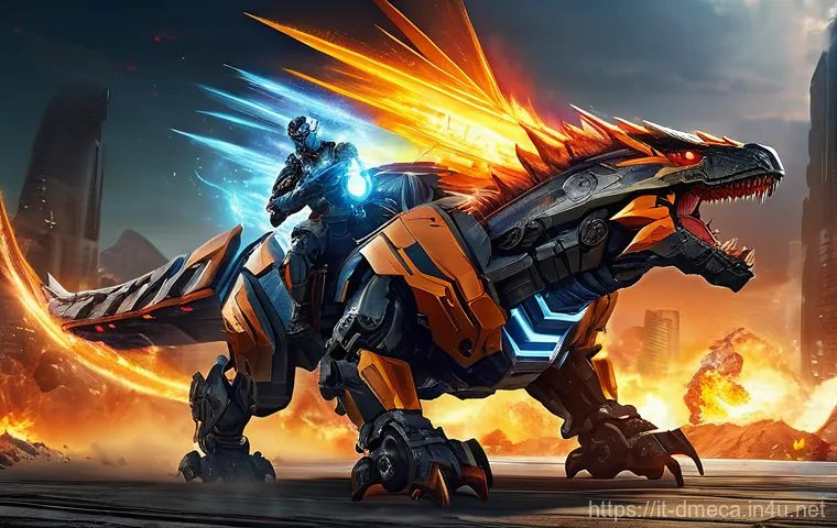 공룡메카드 특별판 출시 정보 - A highly detailed, close-up shot of a special edition Gongryong Mecardian figure, majestically displ... 공룡메카드 특별판 출시 정보 - A highly detailed, close-up shot of a special edition Gongryong Mecardian figure, majestically displ...