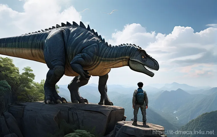 공룡메카드 등장인물의 성장 스토리 - **Prompt:** A dynamic and uplifting image featuring Na Yongchan, Jonghwan, Eunji, and Chansong, all ...