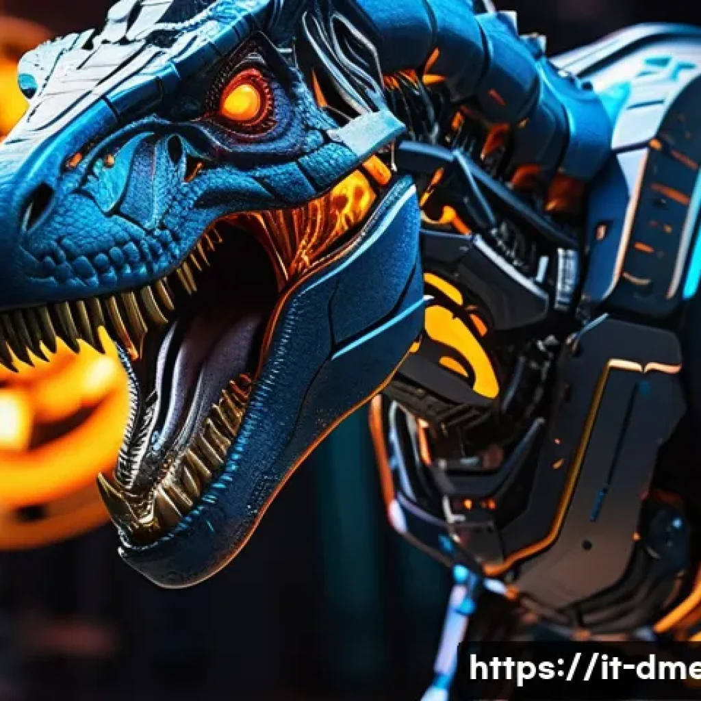 공룡메카드 팬들이 좋아하는 장면 - **"Dynamic transformation sequence of a 'Mecardimal'. A small, intricately designed metallic card, g...