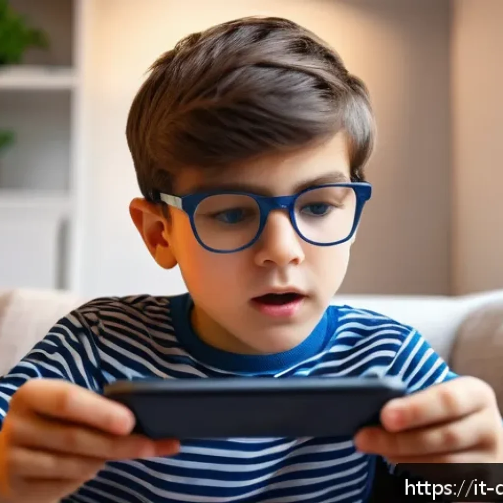 공룡메카드 캐릭터별 미니게임 - A dynamic scene of a young boy wearing a casual outfit and glasses, intensely focused while playing ...